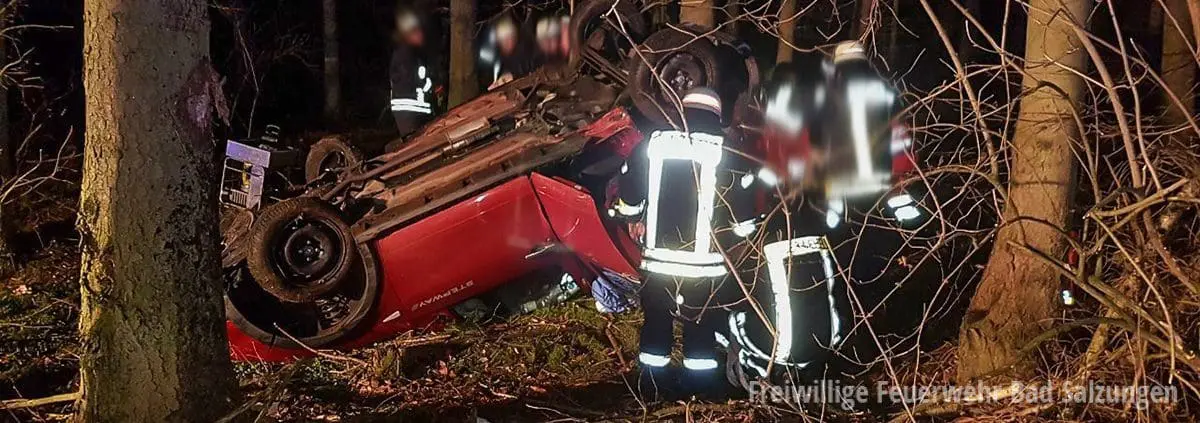 Verkehrsunfall, eingeklemmte Person nähe Bad Salzungen!