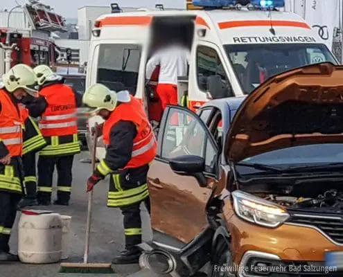 Verkehrsunfall in der Leimbacher Straße Bad Salzungen
