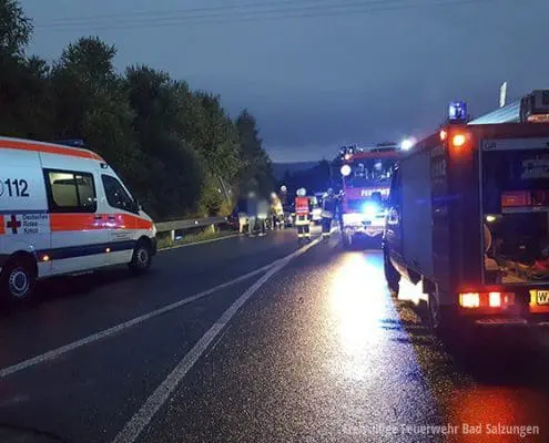 Verkehrsunfall B62, Bad Salzungen Verkehrsunfall B62, Bad Salzungen