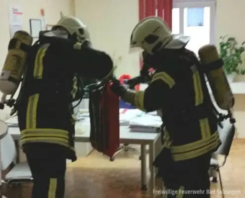 Bergung Gefahrgut im Bad Salzunger Rathaus!