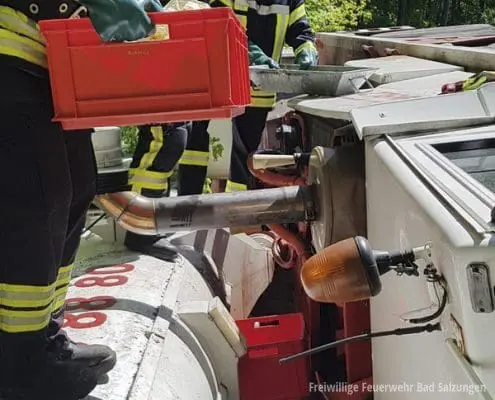 Umgestürzter Autokran, Gefahrguteinsatz bei Marksuhl! Umgestürzter Autokran, Gefahrguteinsatz bei Marksuhl!