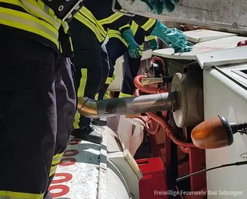 Umgestürzter Autokran, Gefahrguteinsatz bei Marksuhl! Umgestürzter Autokran, Gefahrguteinsatz bei Marksuhl!