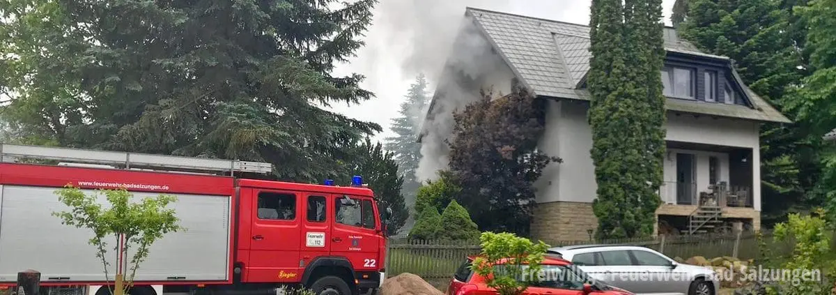 Kellerbrand in Leimbach, Feuerwehr Bad Salzungen unterstützte!