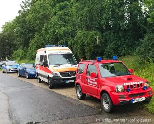 Kellerbrand in Leimbach, Feuerwehr Bad Salzungen unterstützte! Kellerbrand in Leimbach, Feuerwehr Bad Salzungen unterstützte!