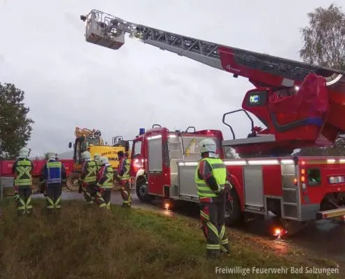 Verkehrsunfall mit Lastwagen vor Urnshausen! Verkehrsunfall mit Lastwagen vor Urnshausen!