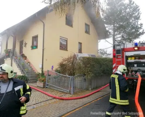 Kellerbrand in Zelleroda, Verrauchung im gesamten Wohnhaus! Kellerbrand in Zelleroda, Verrauchung im gesamten Wohnhaus!