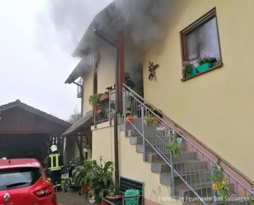 Kellerbrand in Zelleroda, Verrauchung im gesamten Wohnhaus! Kellerbrand in Zelleroda, Verrauchung im gesamten Wohnhaus!
