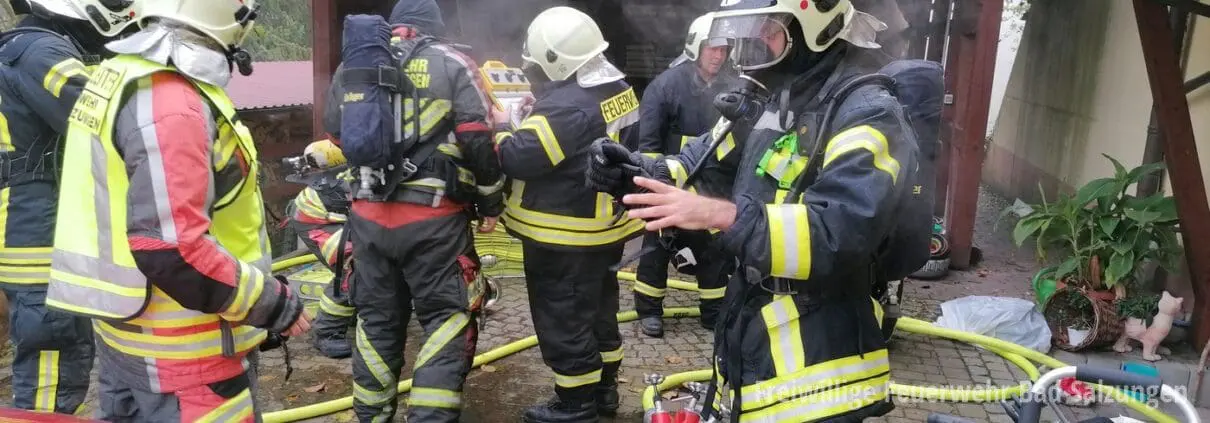 Kellerbrand in Zelleroda, Verrauchung im gesamten Wohnhaus!