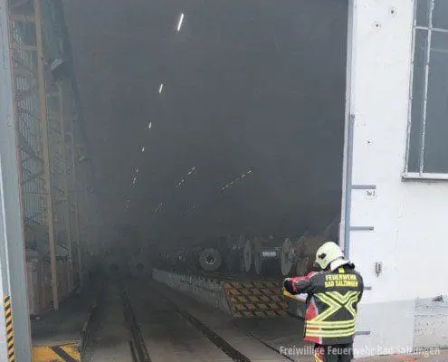 Mehrstündiger Industriebrand im Stadtgebiet von Bad Salzungen