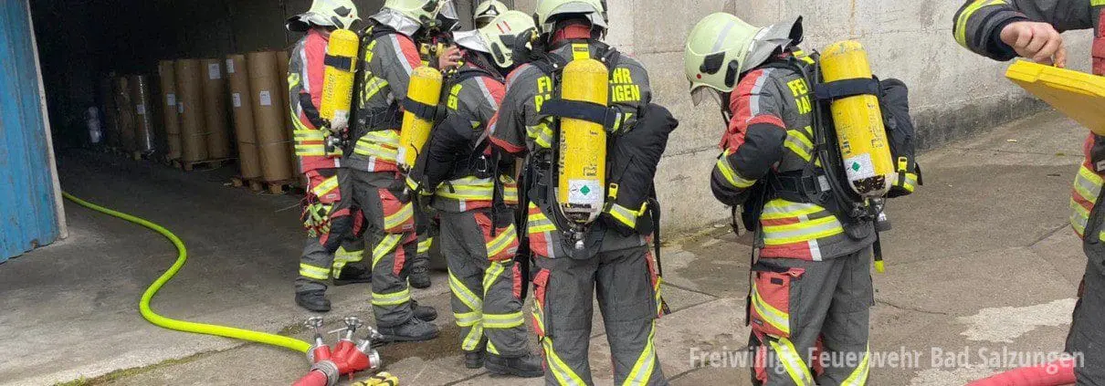 Mehrstündiger Industriebrand im Stadtgebiet von Bad Salzungen