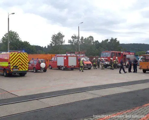 Mehrstündiger Industriebrand im Stadtgebiet von Bad Salzungen