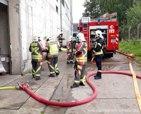 Mehrstündiger Industriebrand im Stadtgebiet von Bad Salzungen