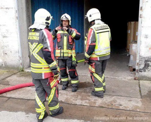 Mehrstündiger Industriebrand im Stadtgebiet von Bad Salzungen