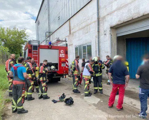Mehrstündiger Industriebrand im Stadtgebiet von Bad Salzungen