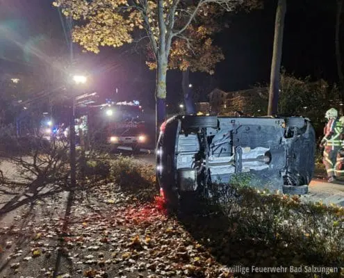 Verkehrsunfall in der Werrastraße | Feuerwehr Bad Salzungen
