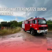 Mehrere Unwettereinsätze durch Starkregen
