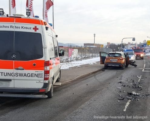 Verkehrsunfall in der Leimbacher Straße Bad Salzungen