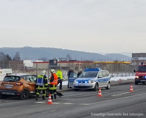 Verkehrsunfall in der Leimbacher Straße Bad Salzungen