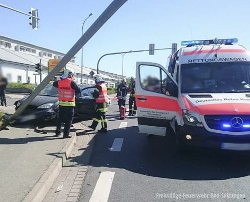 Verkehrsunfall B62, Hersfelder Straße