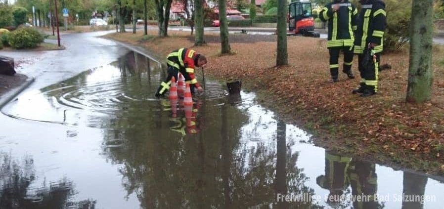 Überflutungen nach Sturmtief "Fabienne" in Bad Salzungen