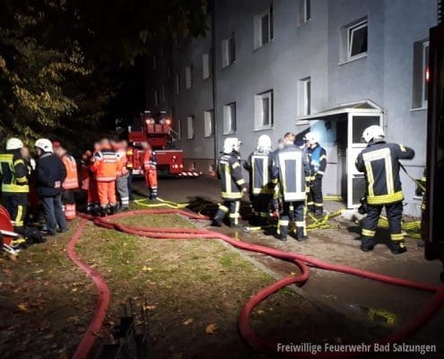 Kellerbrand mit zwölf Verletzten in Bad Salzungen