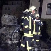 Fahrzeugbrand in der Erzberger Allee, Bad Salzungen