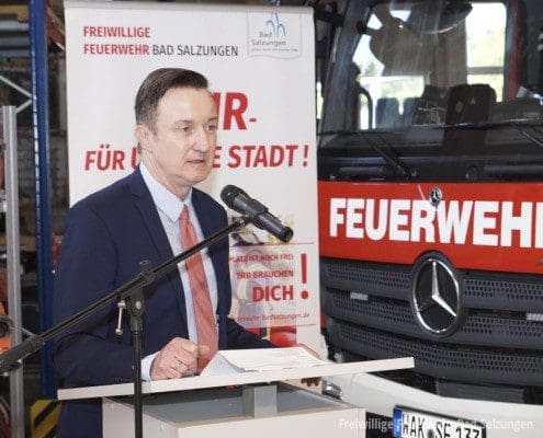 Bürgermeister Klaus Bohl | Hauptversammlung 2021 Feuerwehr Bad Salzungen