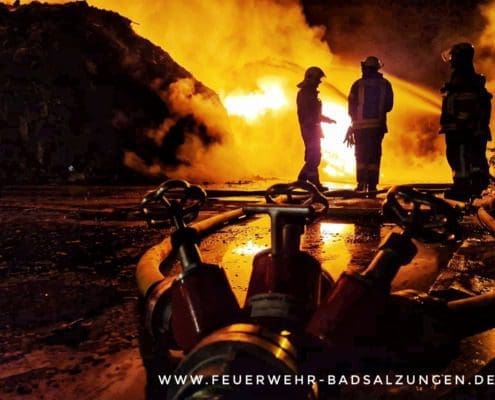 Großbrand Recycling Park Dorndorf | Feuerwehr Bad Salzungen