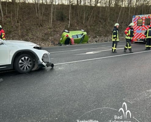 Verkehrsunfall B62 Leimbach